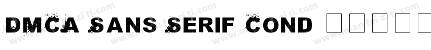 DMCA Sans Serif Cond字体转换